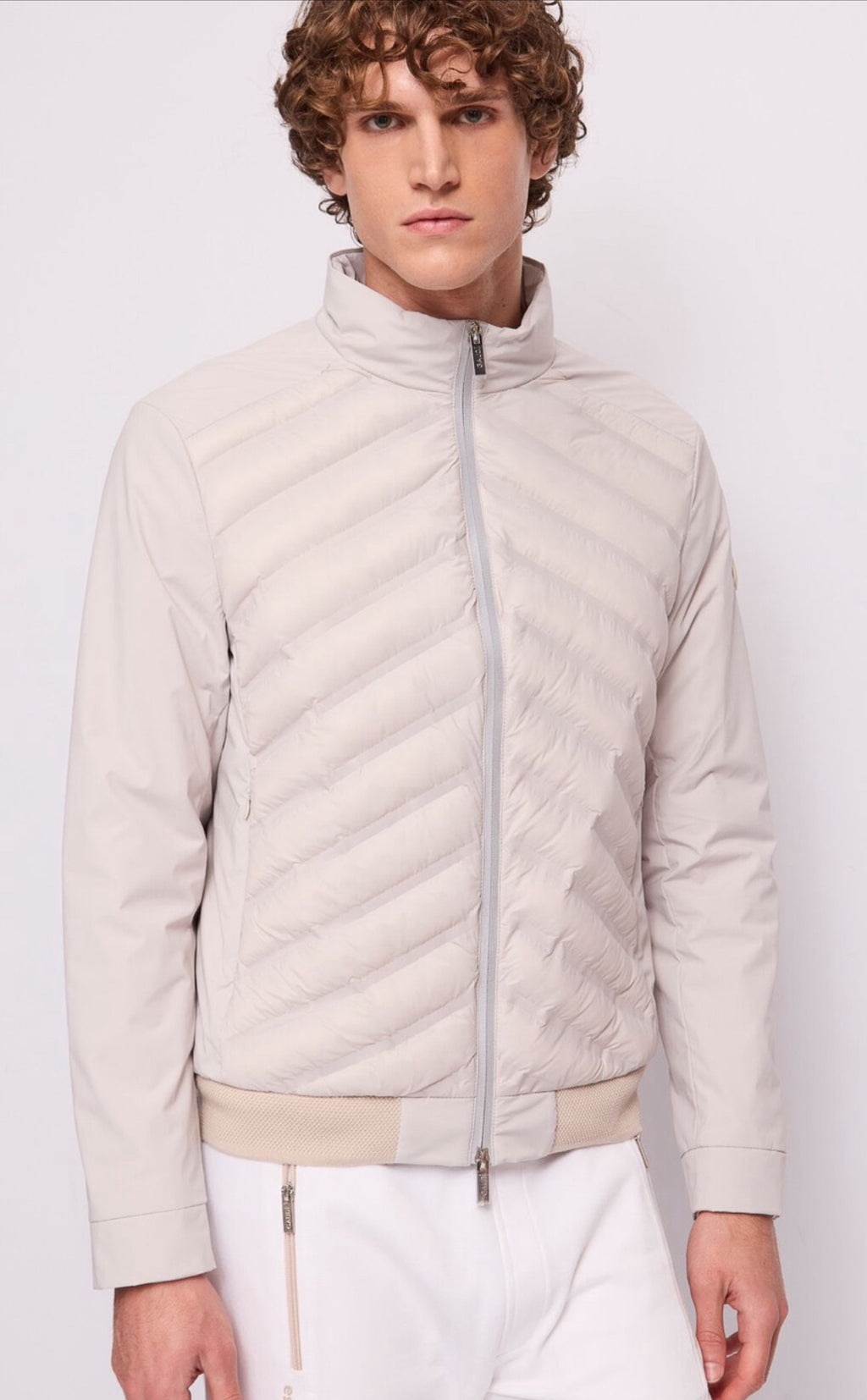 Piumino in nylon trapuntato