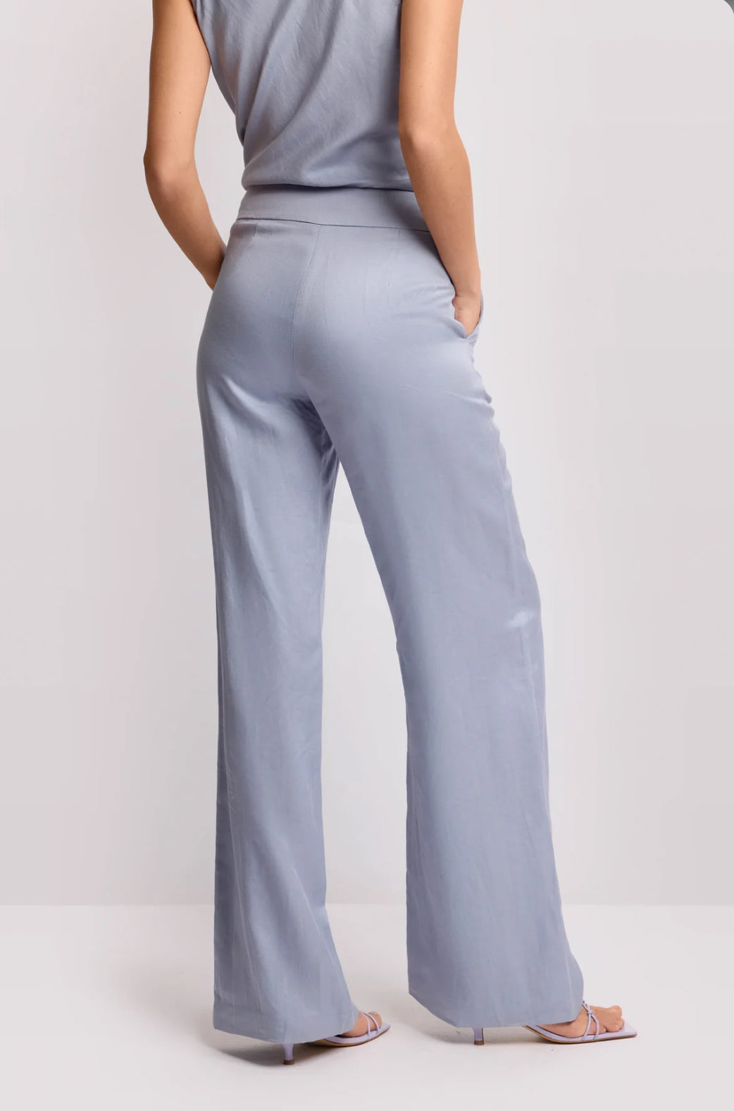 PANTALONI WIDE-LEG A VITA ALTA - DUENDE