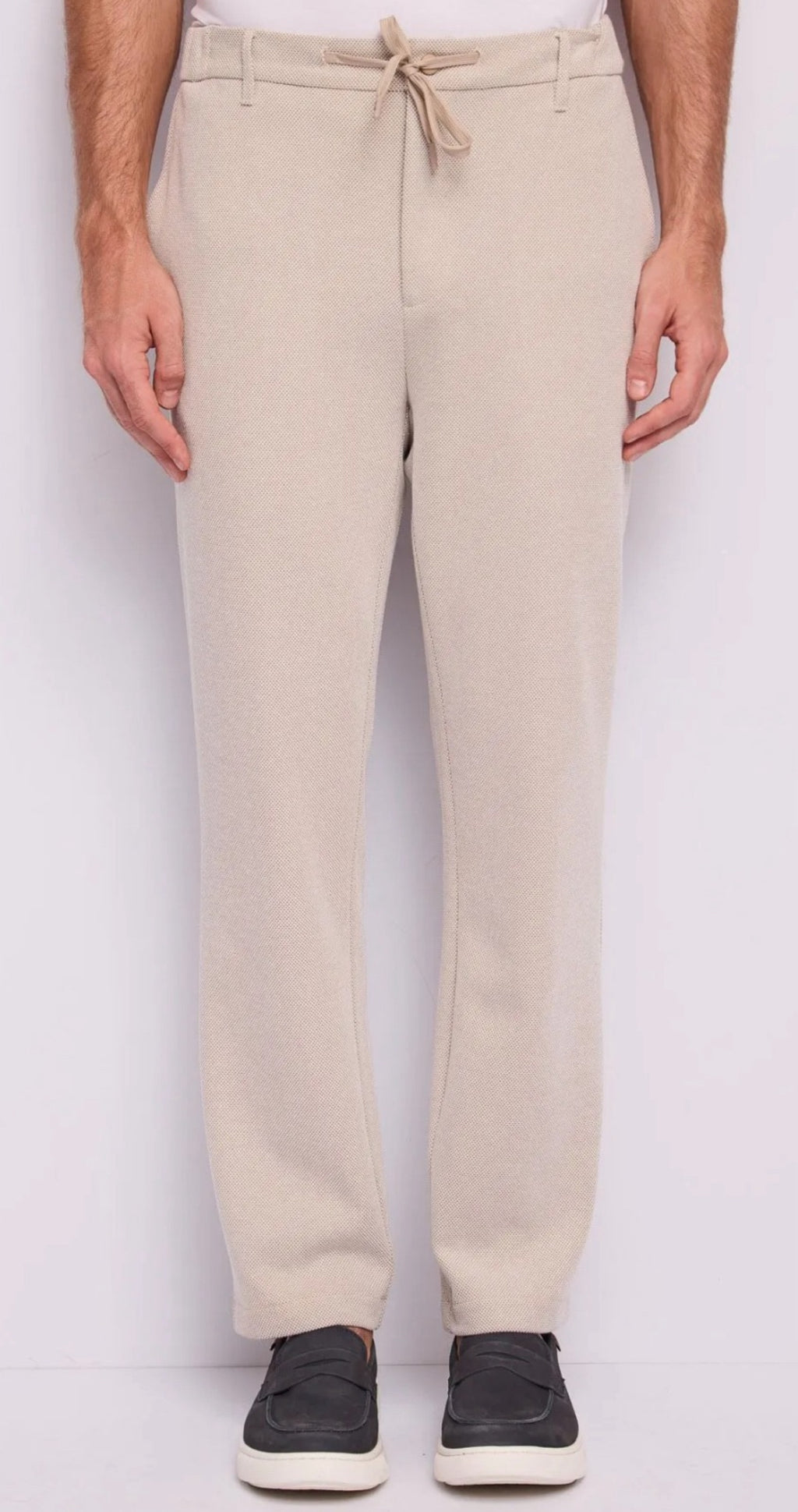 Pantaloni in cotone jacquard