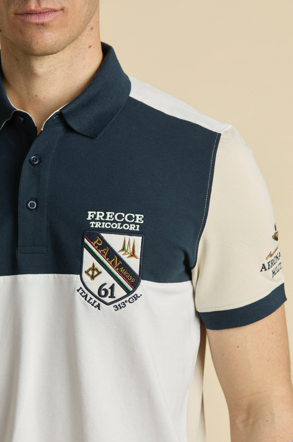 Polo Aeronautica Militare con scudetto Frecce Tricolori