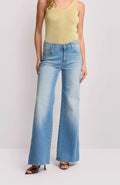 PANTALONI IN DENIM DESIGN WIDE LEG - GERBERT