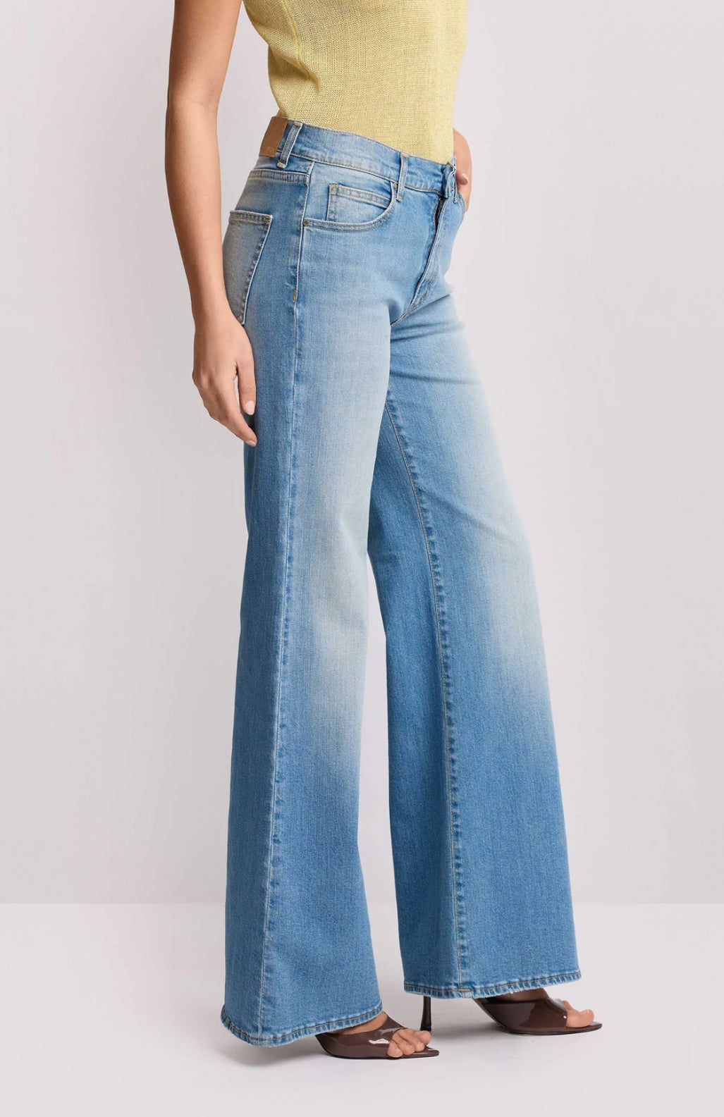 PANTALONI IN DENIM DESIGN WIDE LEG - GERBERT