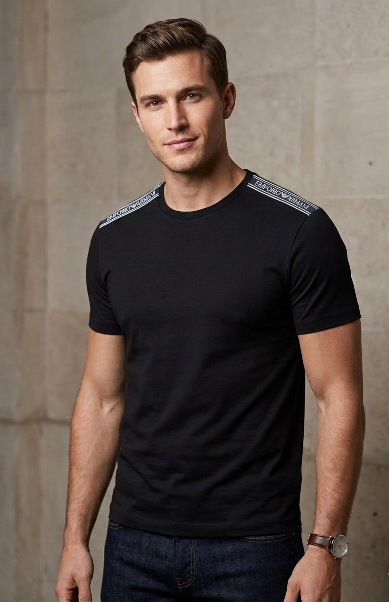 T-shirt Emporio Armani logo sulle