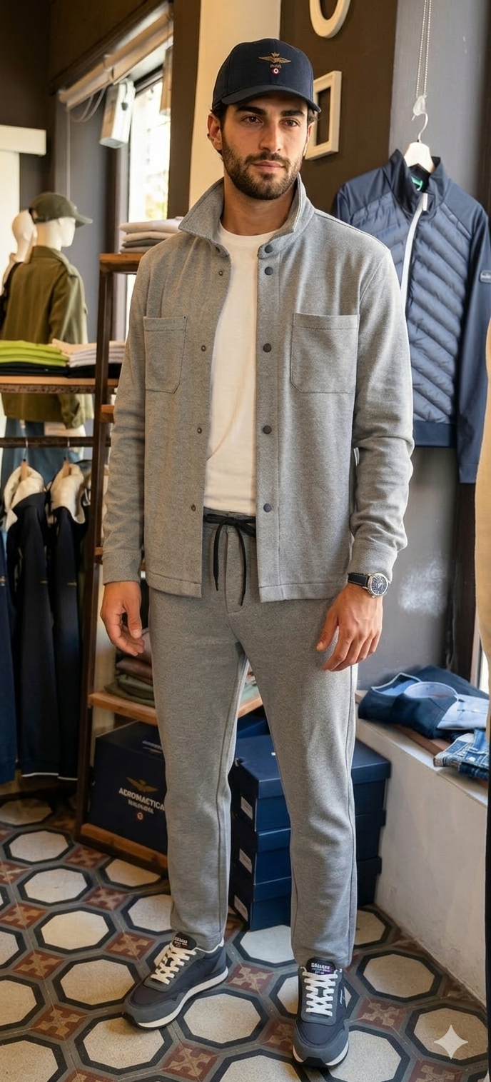 Pantaloni in cotone jacquard