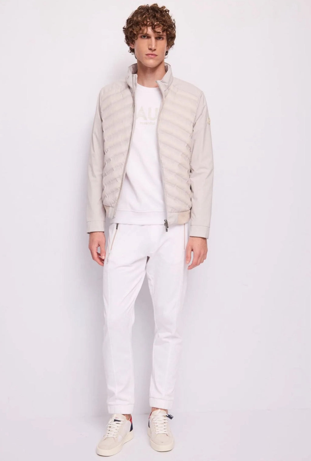 Piumino in nylon trapuntato