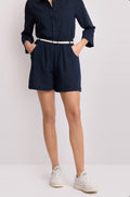 PANTALONI CORTI CON CINTURA -MERINO