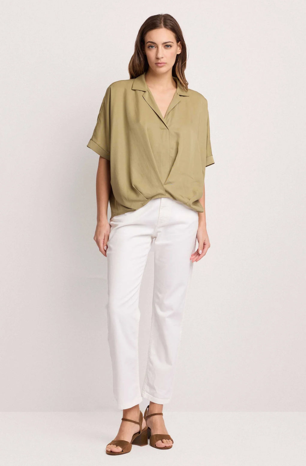 BLUSA A PORTAFOGLIO - BASILIDE