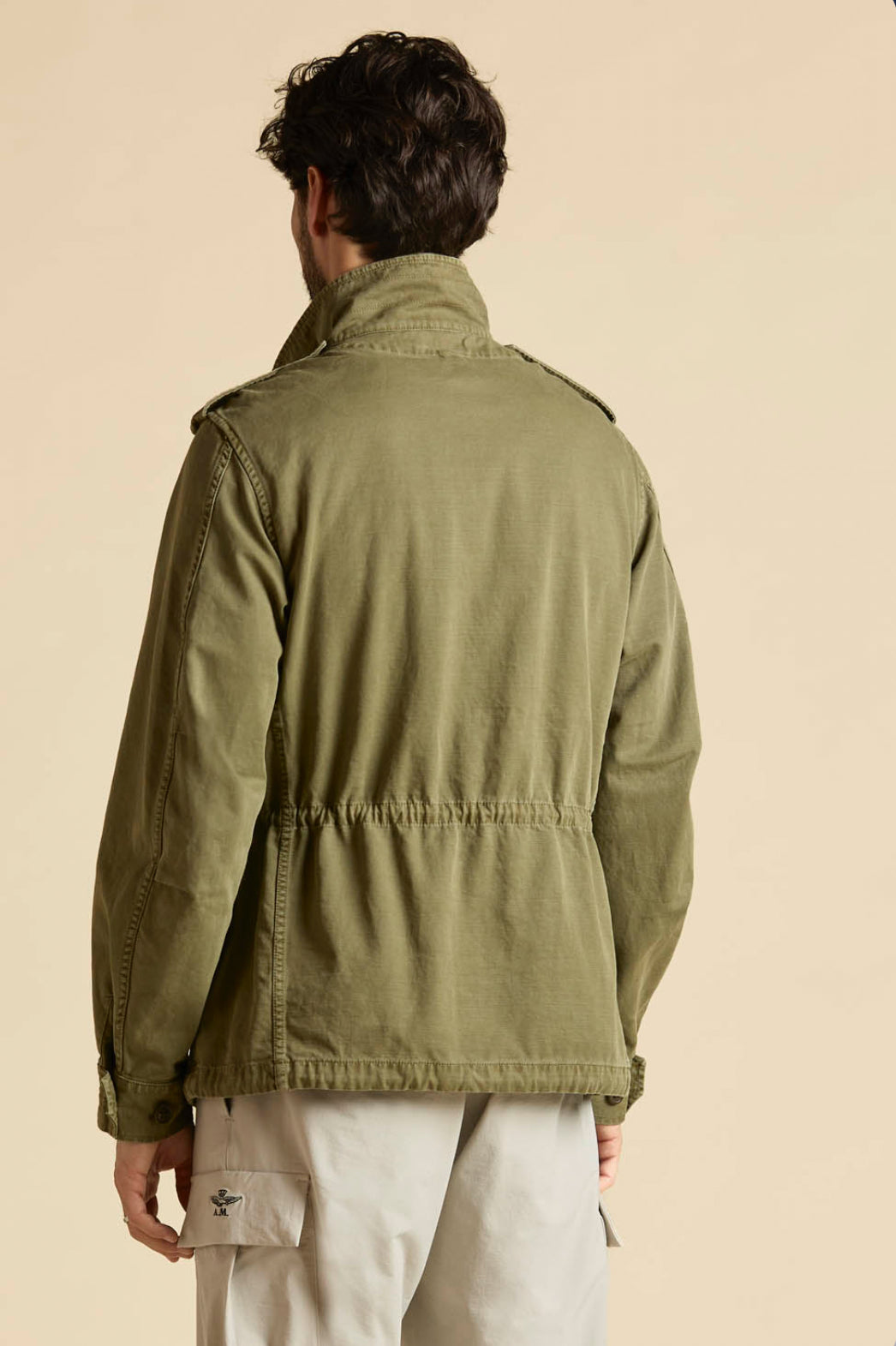 Field jacket Aeronautica Militare in cotone tinto capo