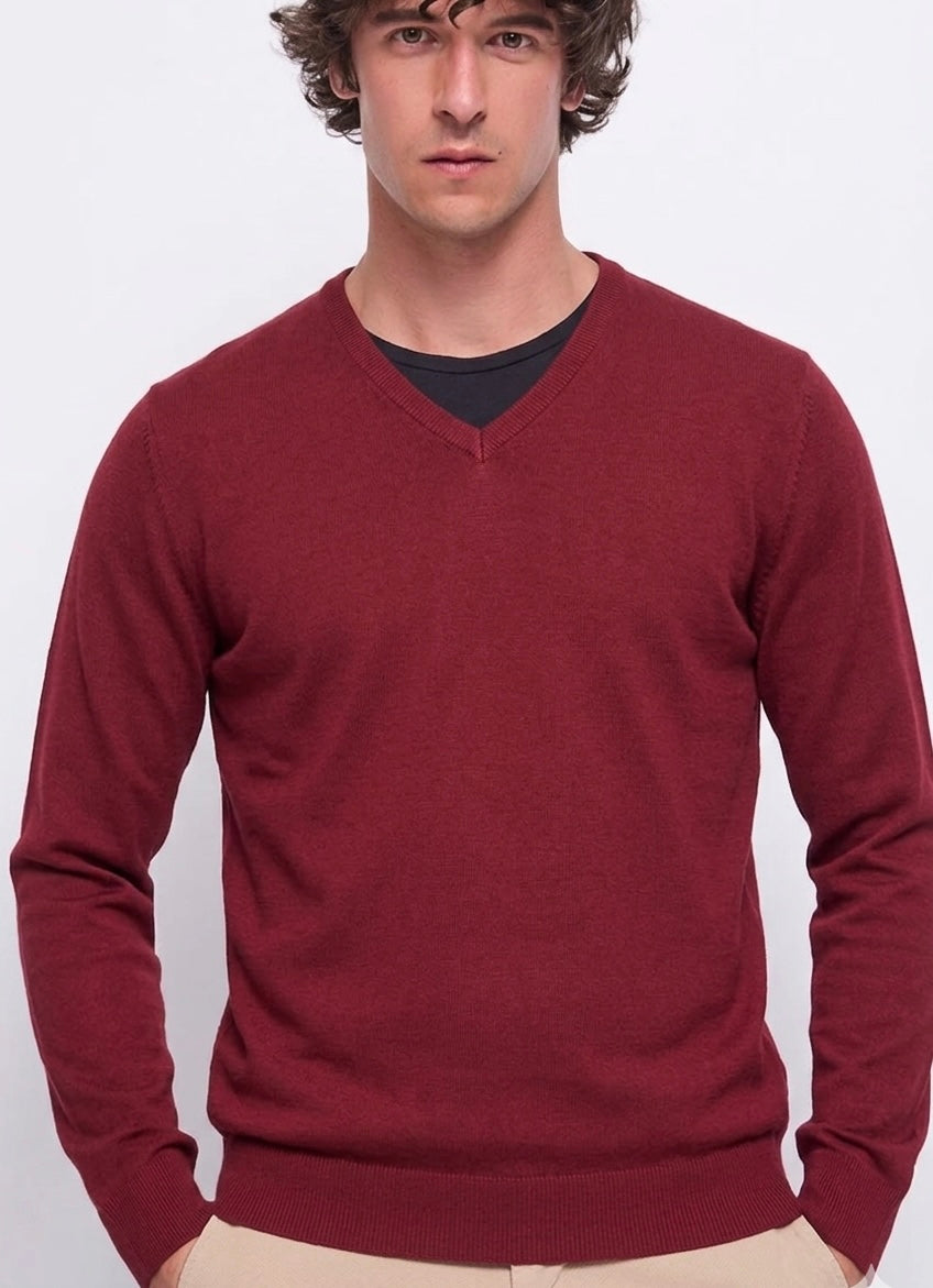 Maglia Gaudì in misto viscosa con scollo a V