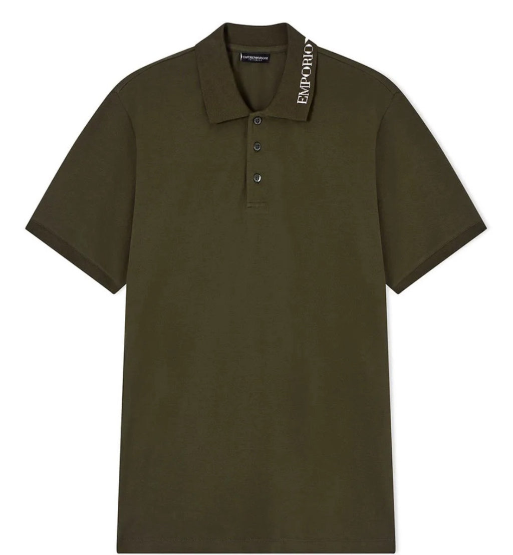 Polo Emporio Armani verde militare