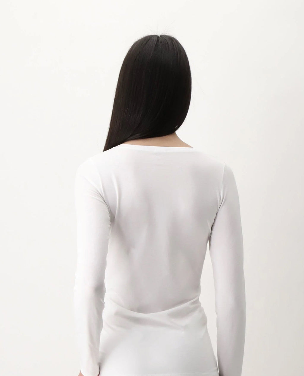 Maglia Manica Lunga in Cotone e Modal Perfect Line Cotton