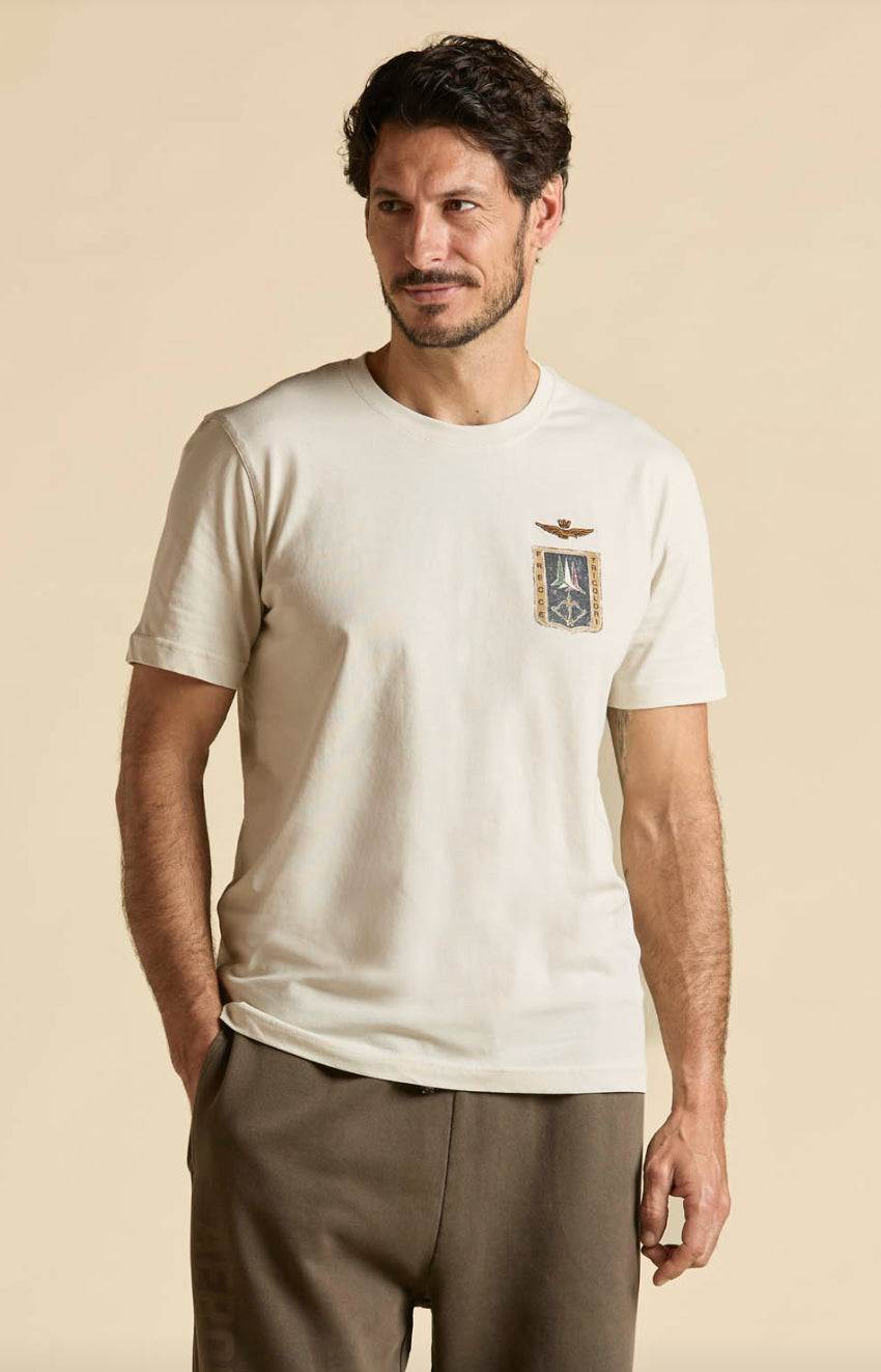 T-shirt Aeronautica Militare con stemma Frecce Tricolori