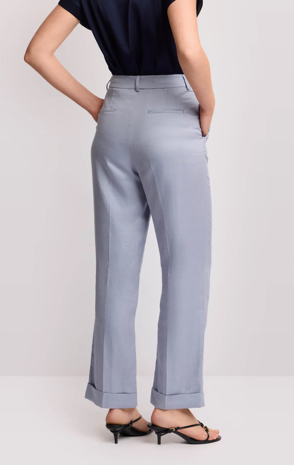 PANTALONI TAGLIO DRITTO CON RISVOLTO - HATTILAS