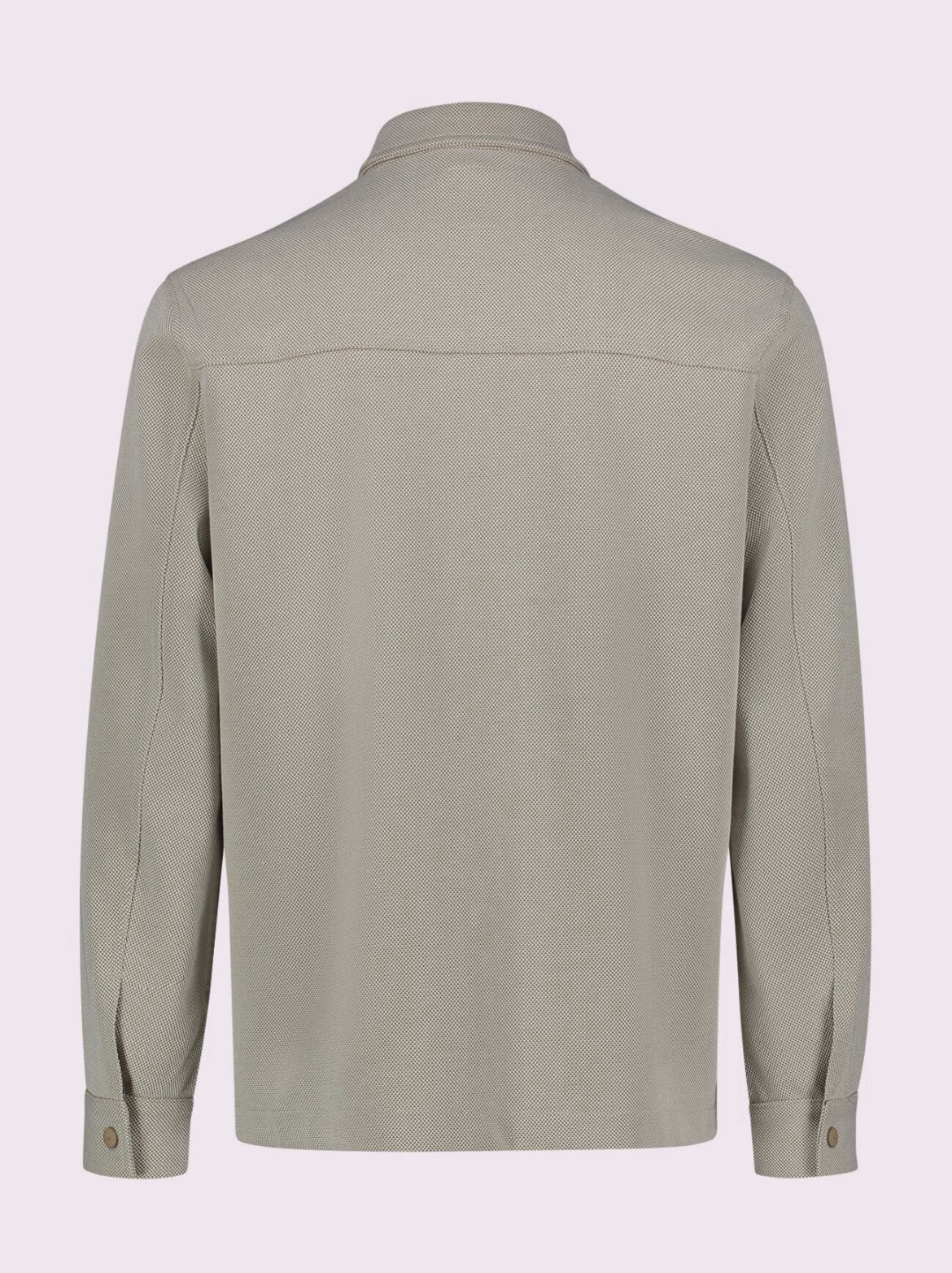 Giacca overshirt in cotone jacquard