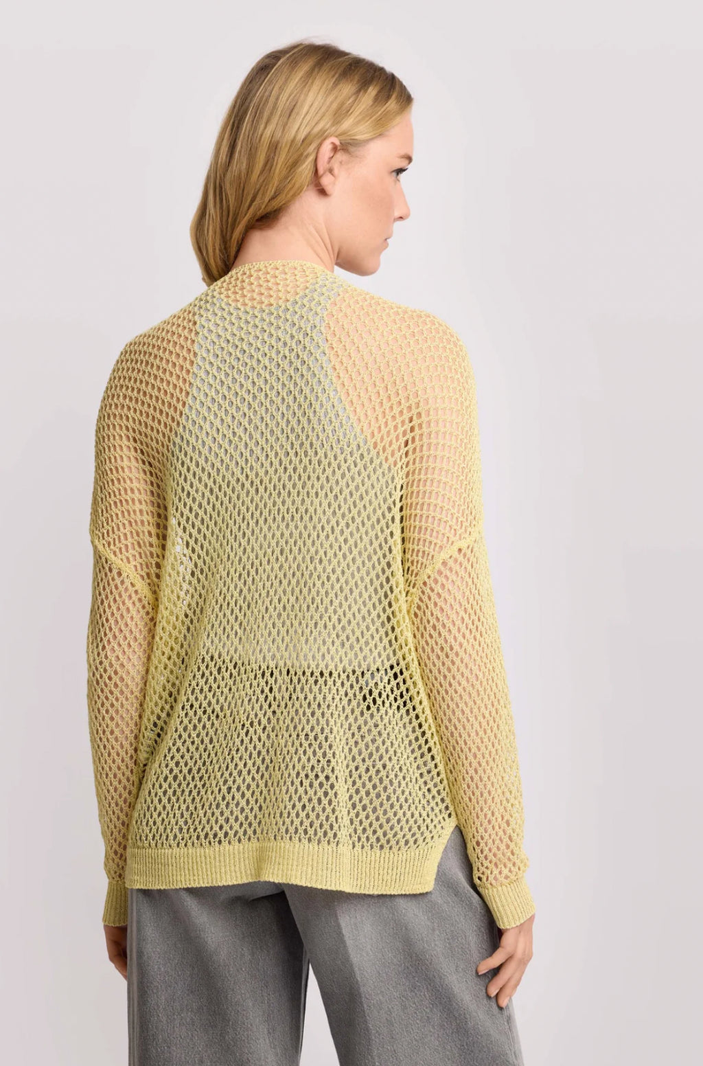 MAGLIA CARDIGAN A RETE FURSEO