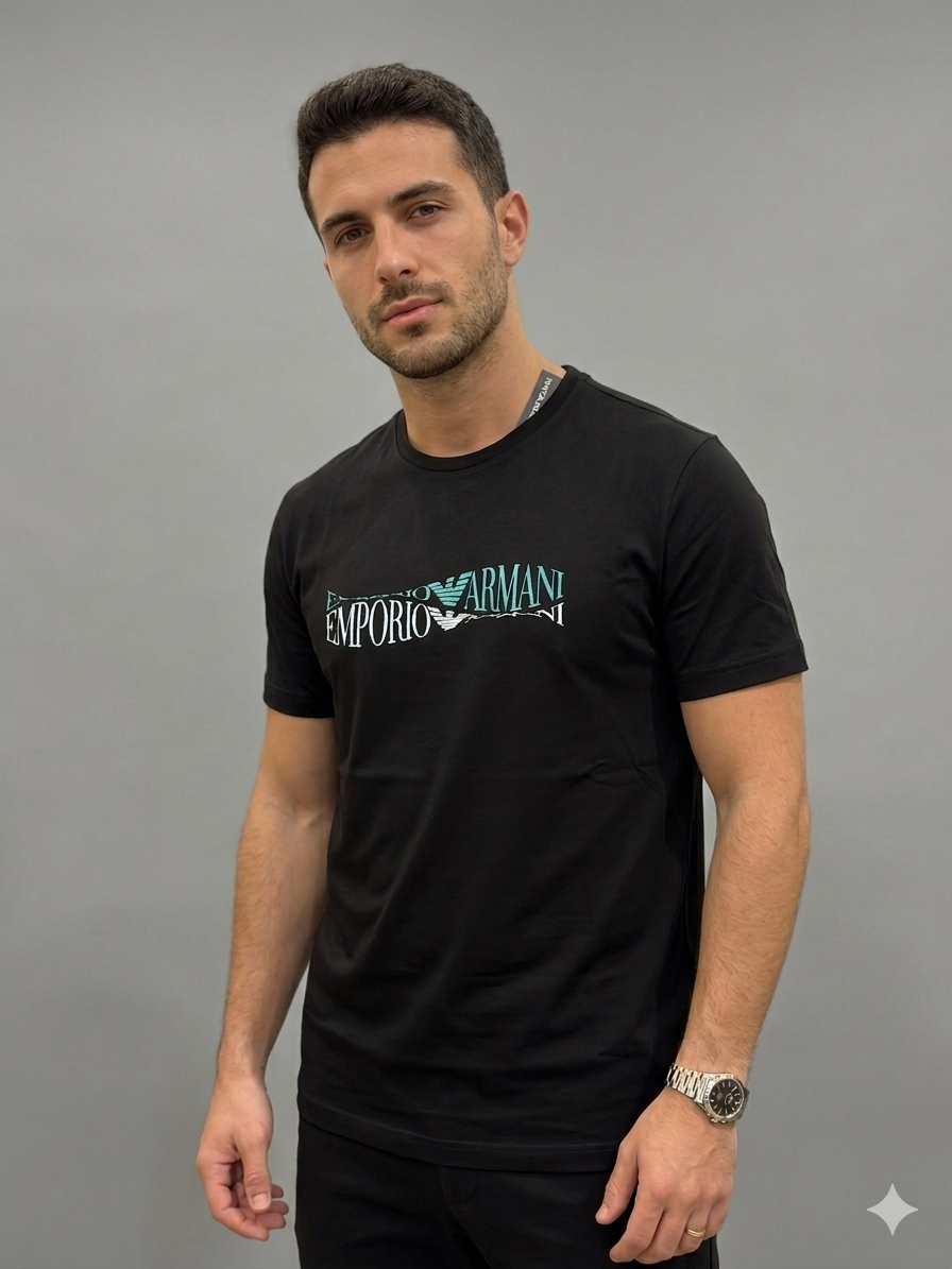 T-shirt con Stampa Emporio Armani