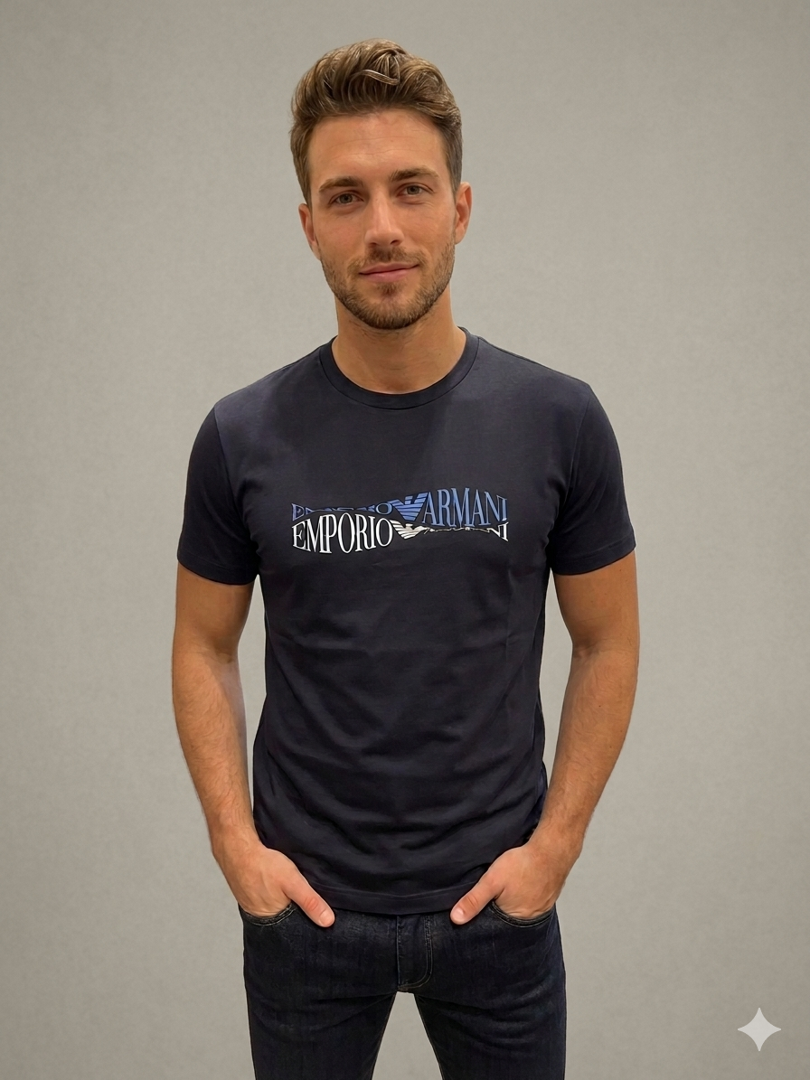 T-shirt con Stampa Emporio Armani