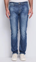 Jeans chino in denim di cotone