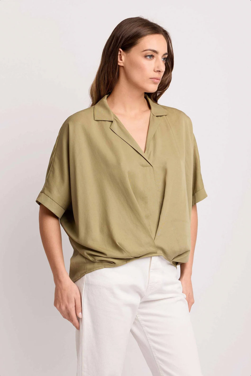 BLUSA A PORTAFOGLIO - BASILIDE