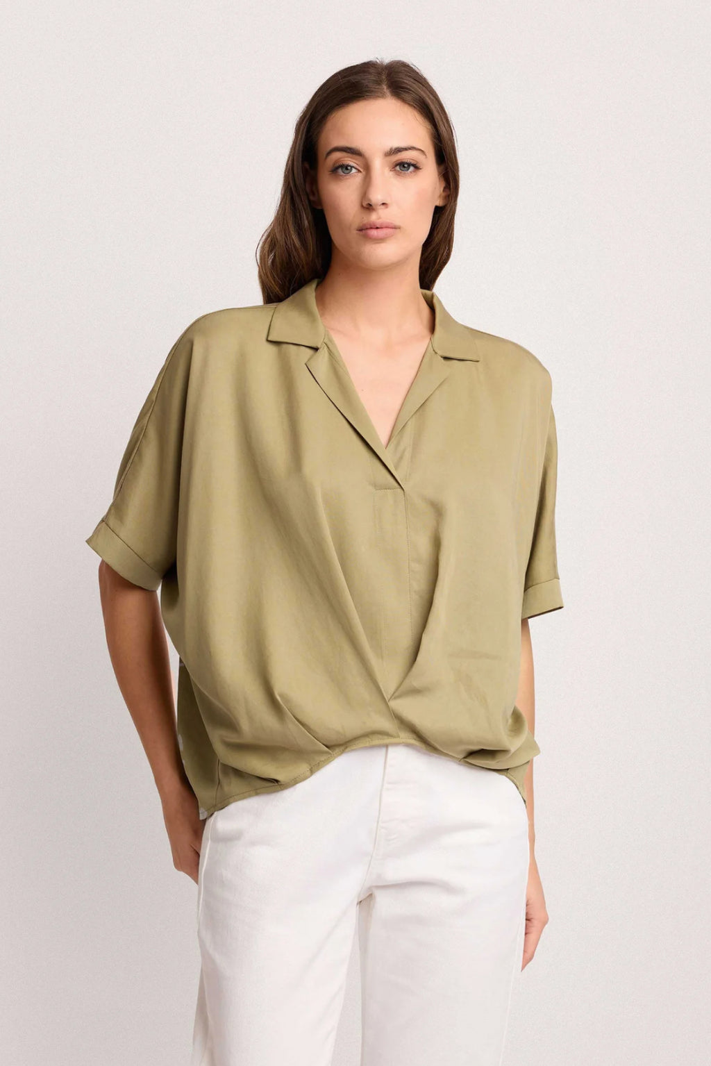 BLUSA A PORTAFOGLIO - BASILIDE