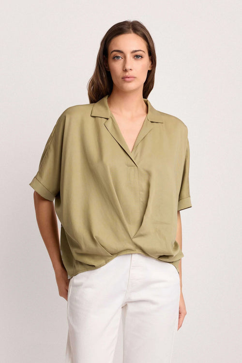 BLUSA A PORTAFOGLIO - BASILIDE