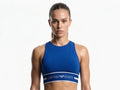 CROP TOP EMPORIO ARMANI IN JERSEY ORGANICO CON BANDA LOGATA