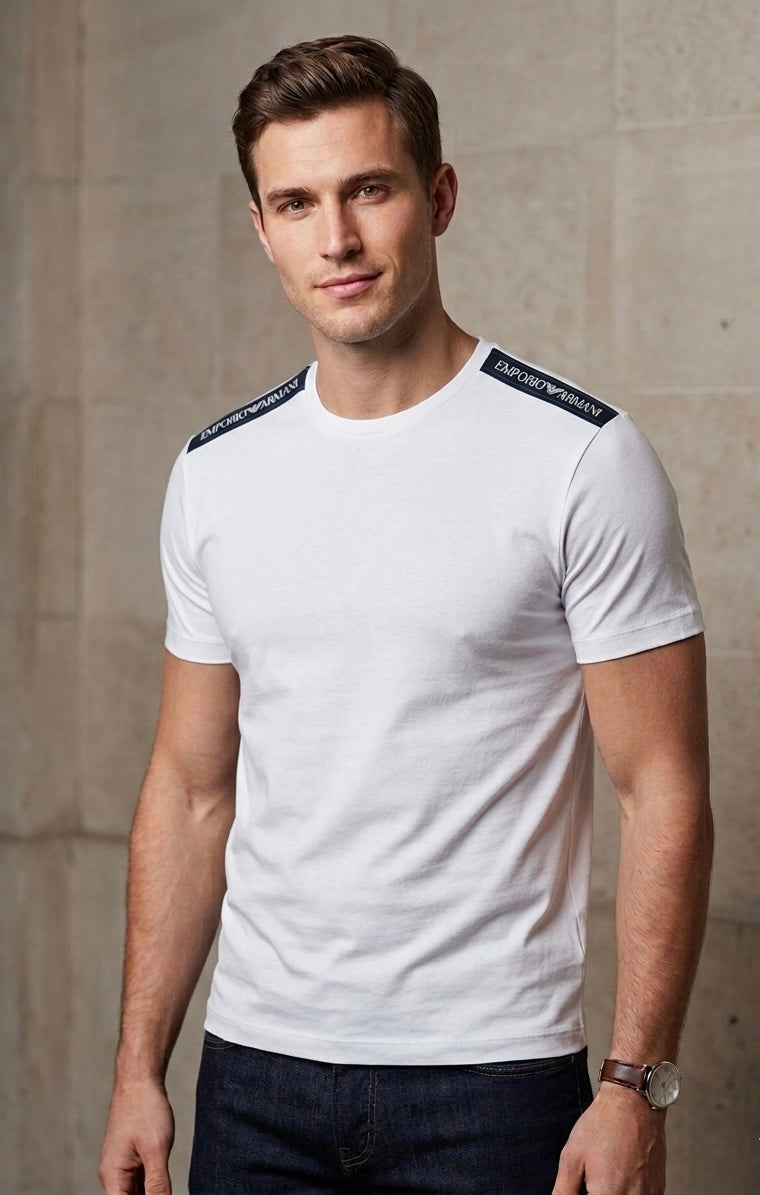 T-shirt Emporio Armani logo sulle