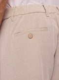 Pantaloni in cotone jacquard