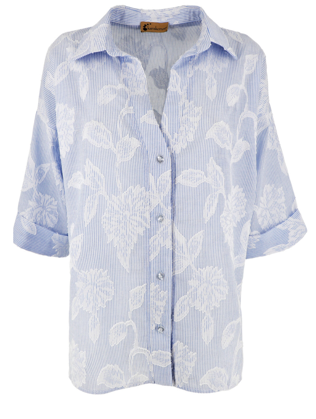 Camicia Gertrude Azurro | Karakorum