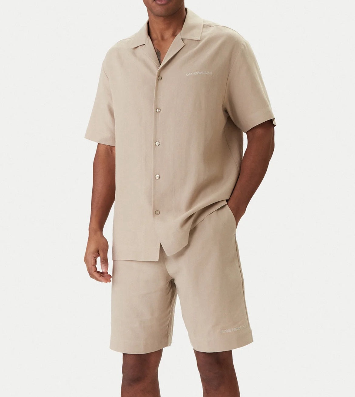 Bermuda Beige Regular Fit Emporio Armani