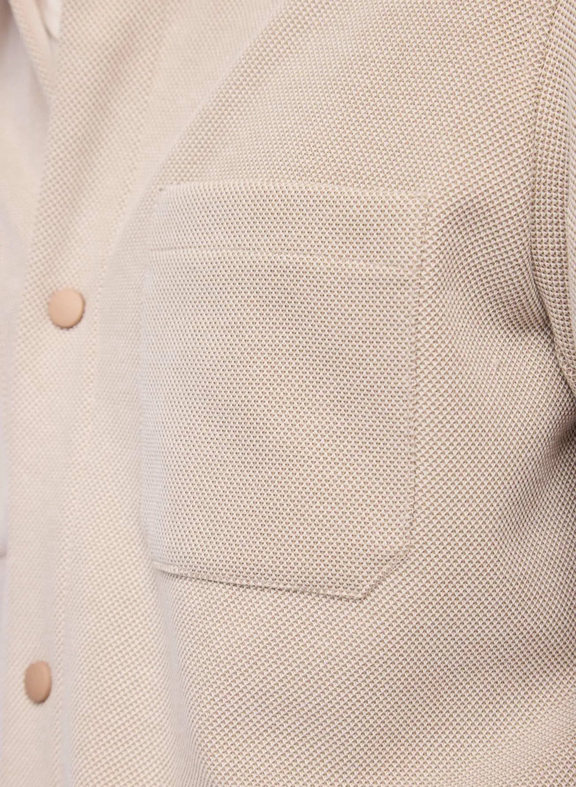Giacca overshirt in cotone jacquard