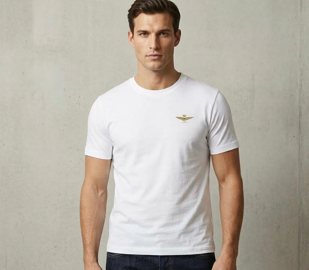 T-shirt Aeronautica Militare girocollo basica a manica corta