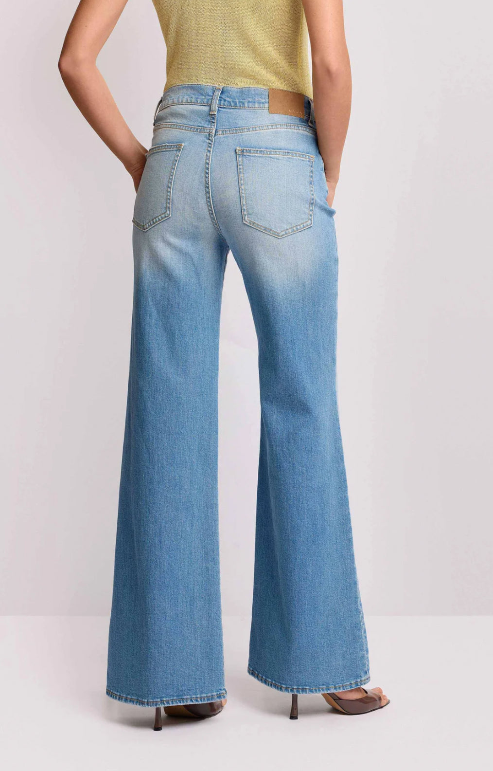 PANTALONI IN DENIM DESIGN WIDE LEG - GERBERT