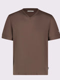 T-shirt con scollo a V in cotone