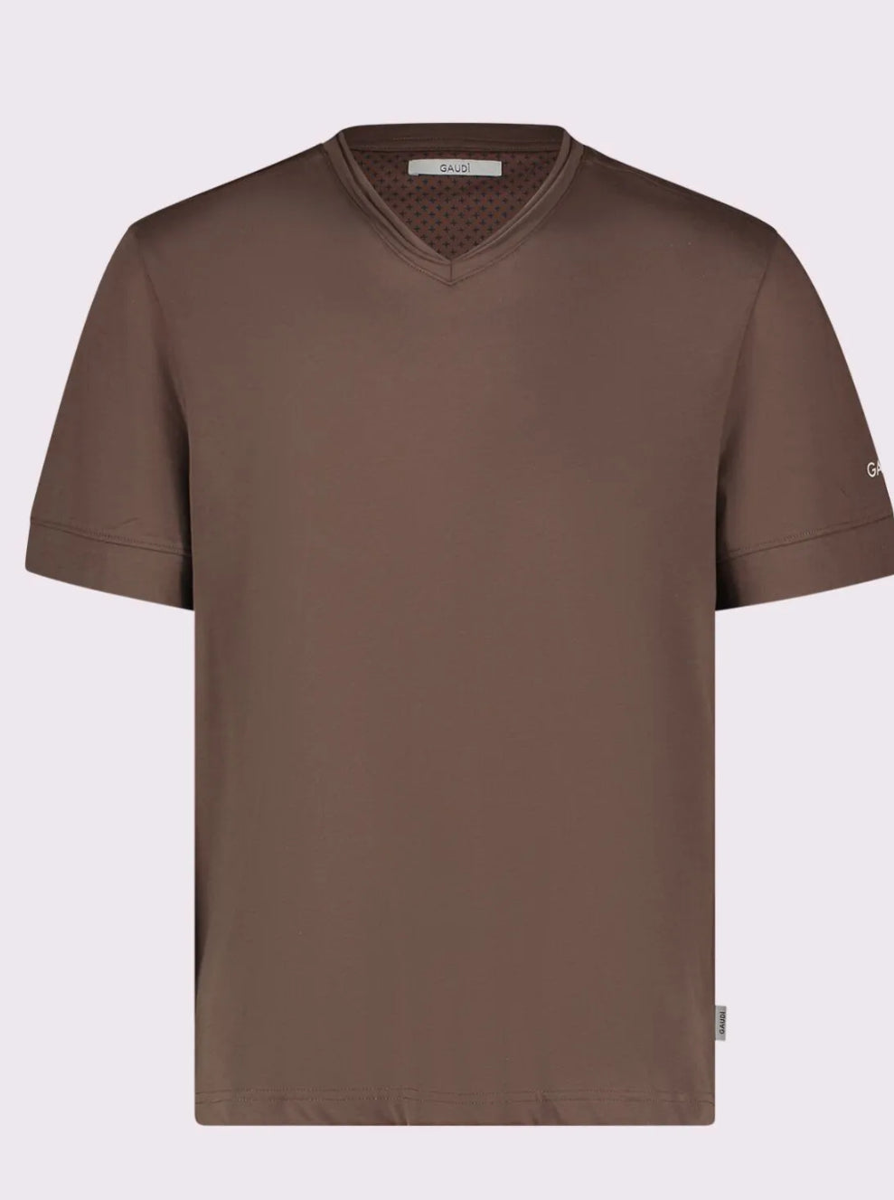 T-shirt con scollo a V in cotone