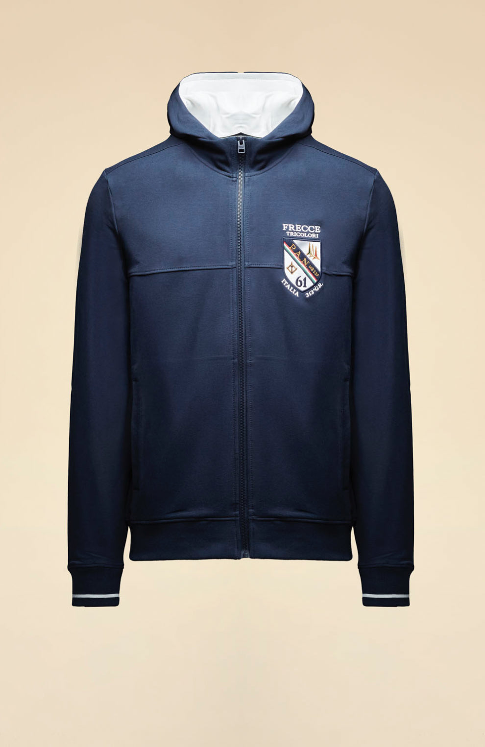 Felpa Aeronautica Militare con cappuccio removibile