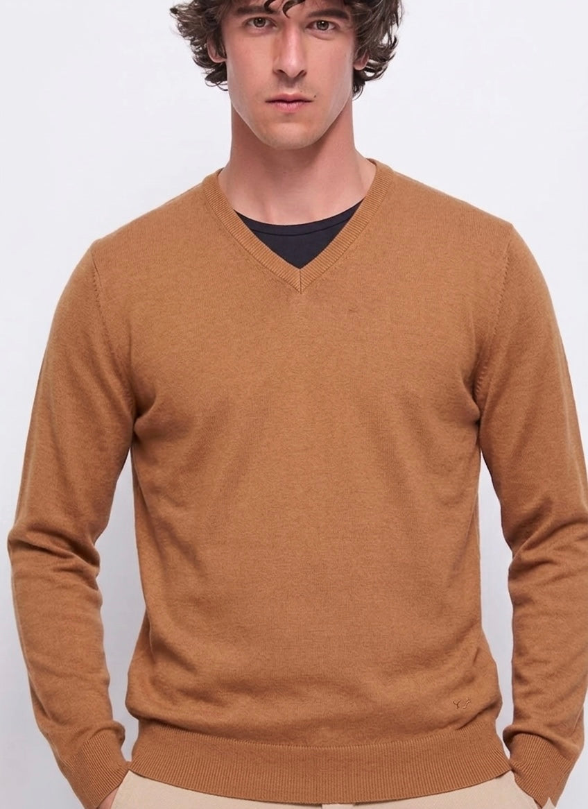 Maglia Gaudì in misto viscosa con scollo a V