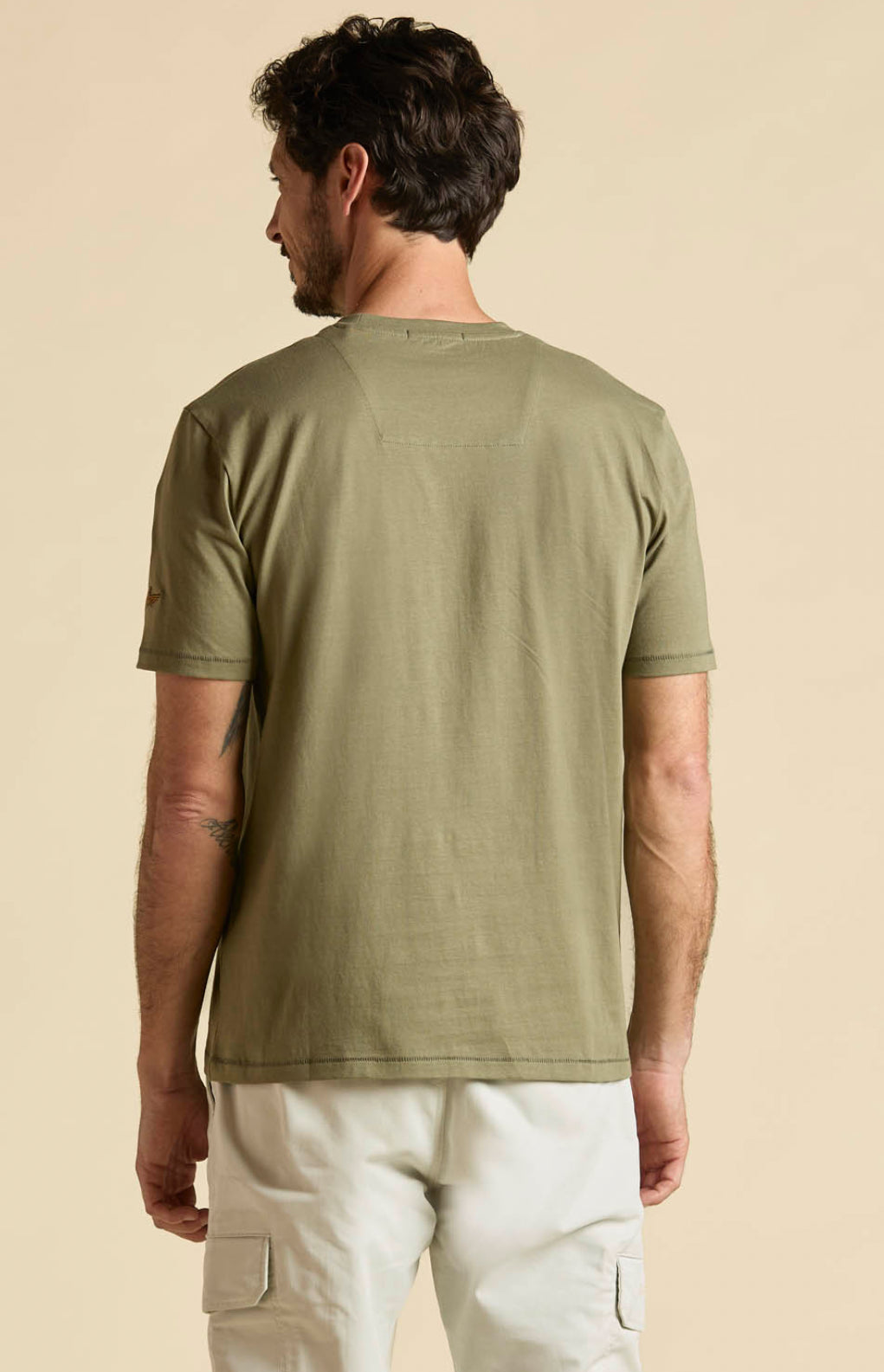 T-shirt Aeronautica Militare in cotone con coccarda tricolore