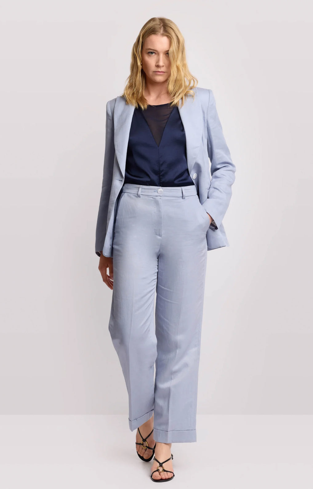 PANTALONI TAGLIO DRITTO CON RISVOLTO - HATTILAS