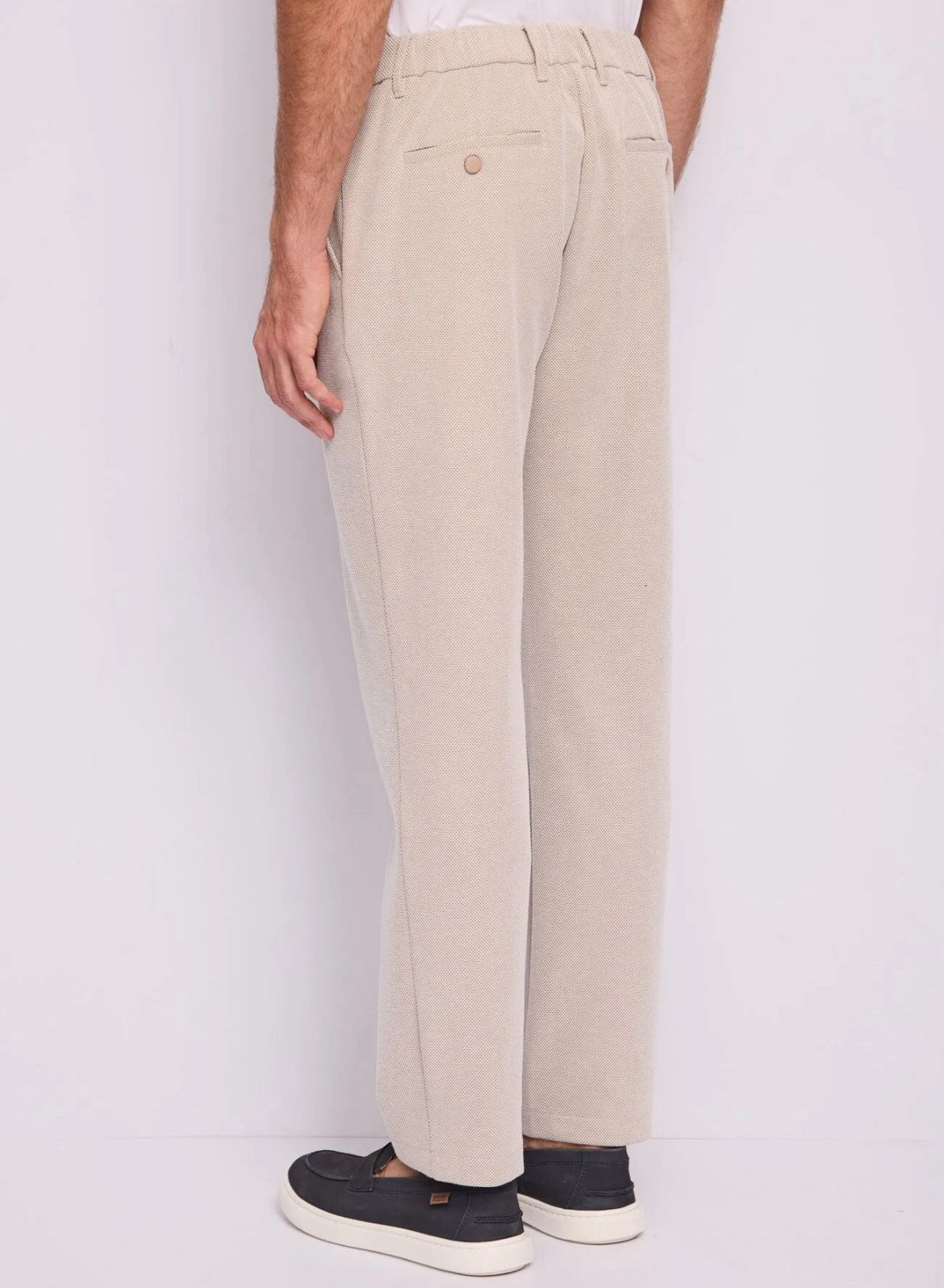 Pantaloni in cotone jacquard