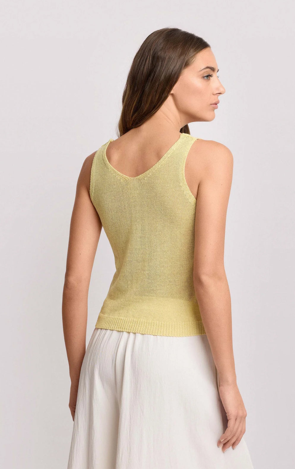 TOP IN MAGLIA CON SCOLLO A V - EUPORO