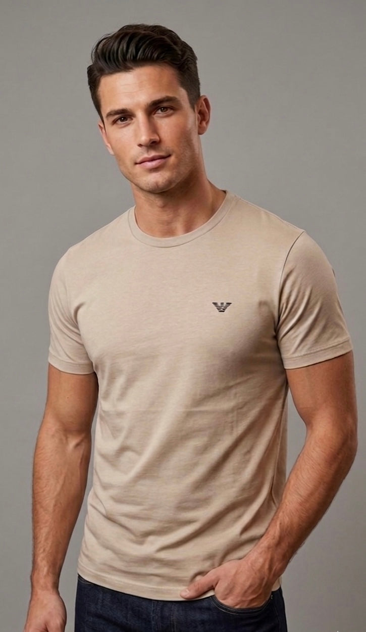 T-shirt Emporio Armani con stampa dietro