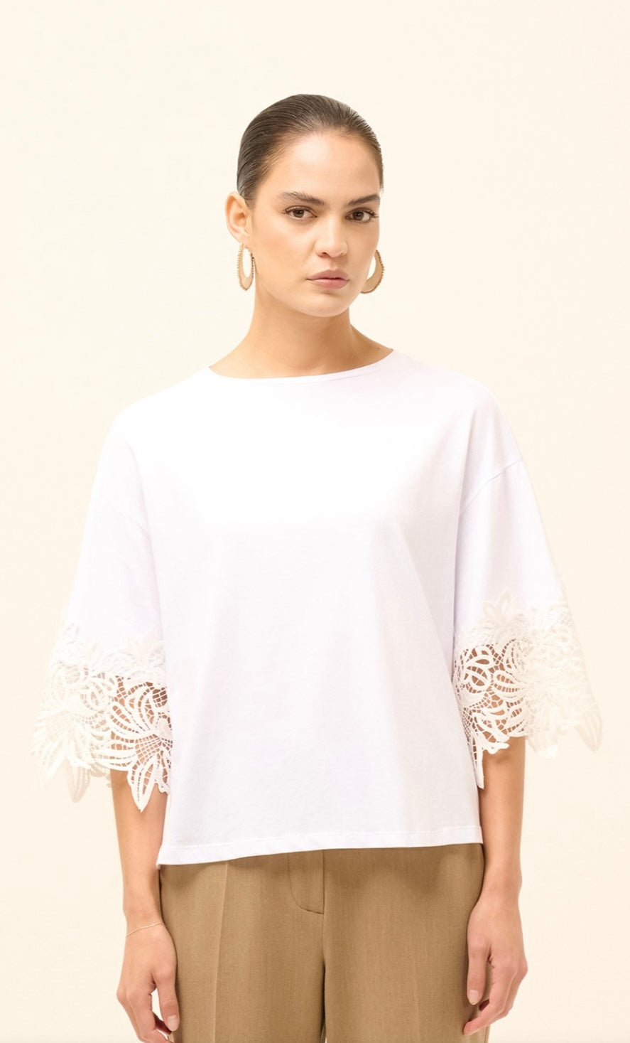 Maglia con dettaglio pizzo