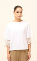 Maglia con dettaglio pizzo