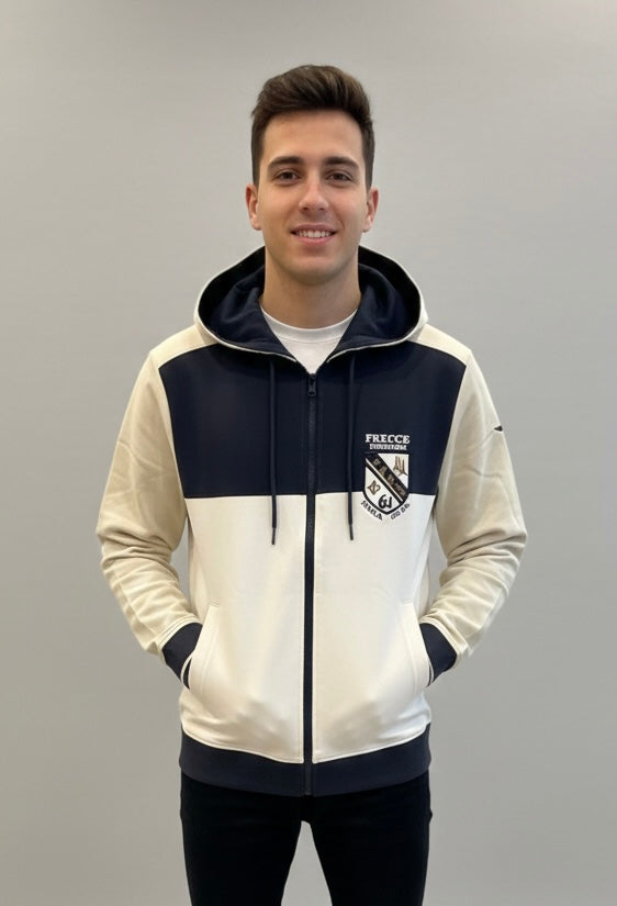 Felpa Aeronautica Militare con cappuccio removibile