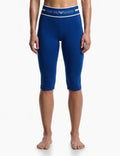PANTALONI CROPPED EMPORIO ARMANI IN JERSEY ORGANICO CON BANDA LOGATA