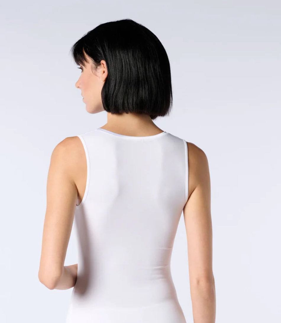 Top Spalla Larga in Cotone e Modal Perfect Line Cotton