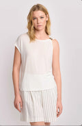 T-SHIRT CON DETTAGLIO GIOIELLO - CELIDONIA