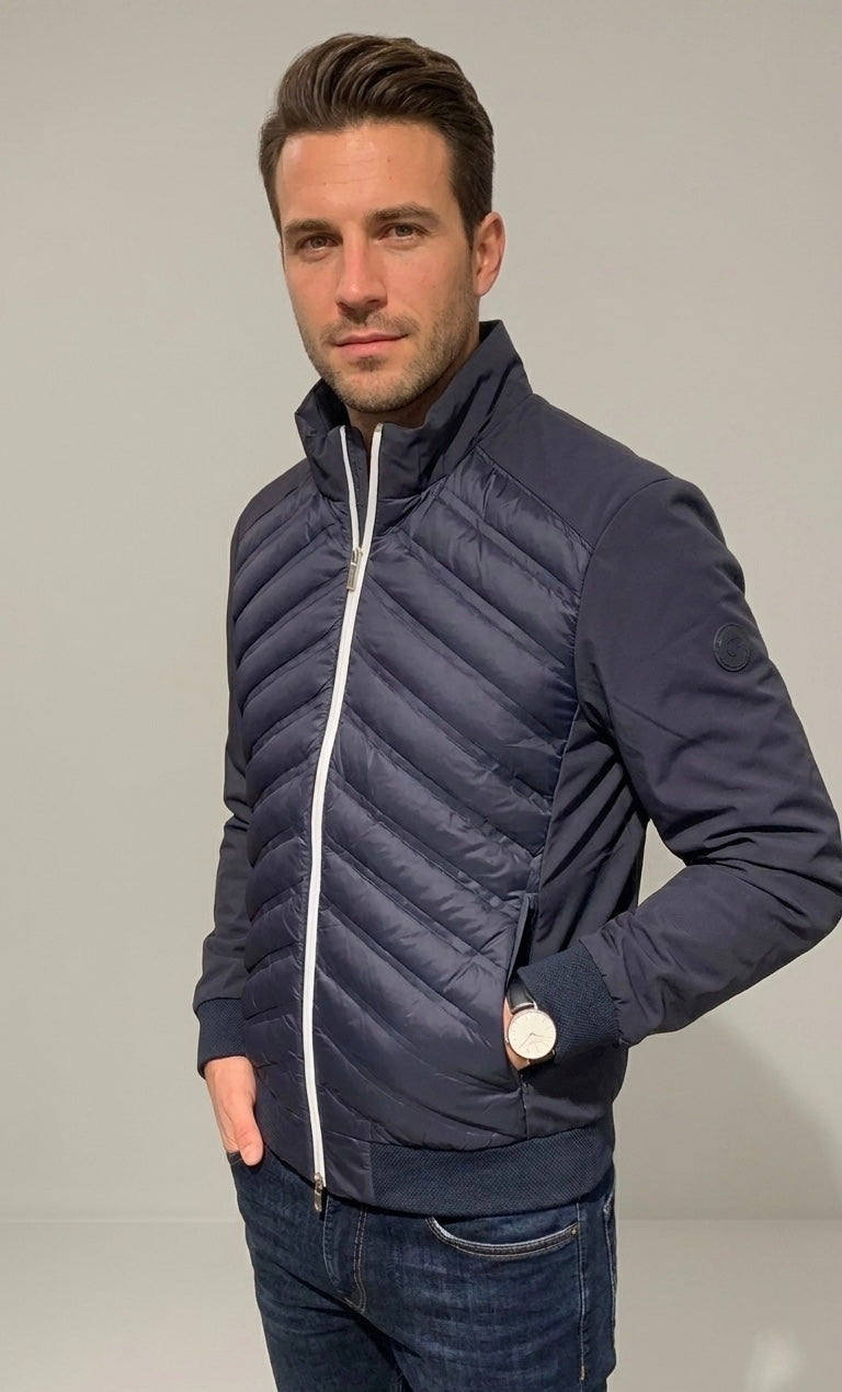 Piumino in nylon trapuntato